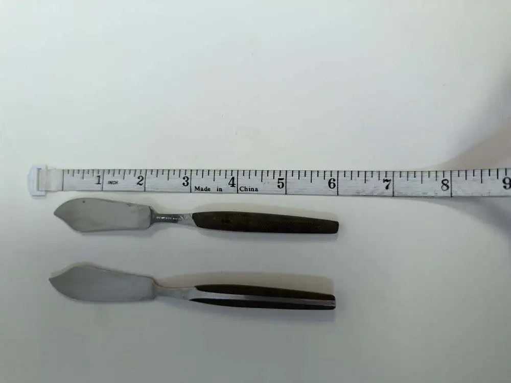Vintage‎ Stainless Japan Mid-Century Modern Butter Spreaders, Set of 2